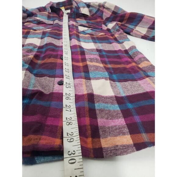Matchstick Long Sleeve Flannel Plaid Check Shirt Size Small Roll Tab Base Argus - Picture 8 of 9